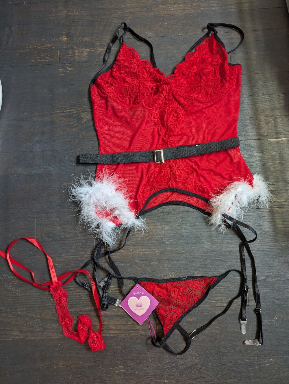 Women's Mrs. Claus lingerie- large never worn